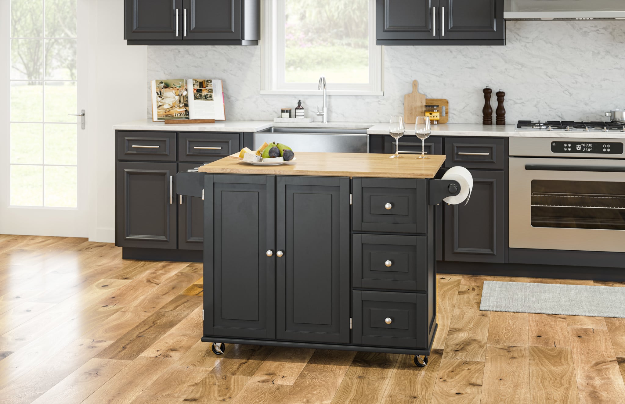 homestyles Blanche Kitchen Cart