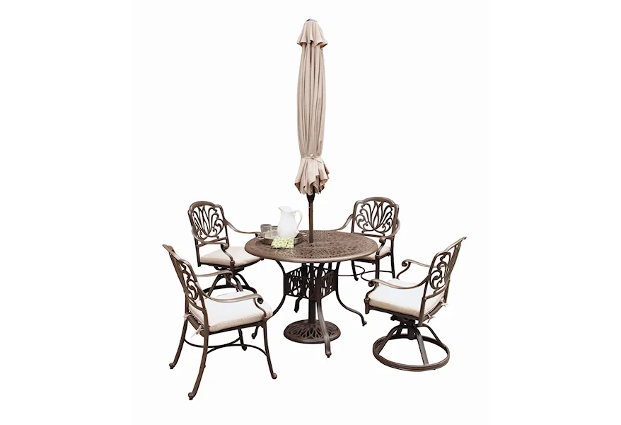 Capri 6-Piece Outdoor Dining Set by homestyles at Fine Home Furnishings