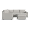 Flexsteel Flex Sectional Sofa with Storage Ottoman