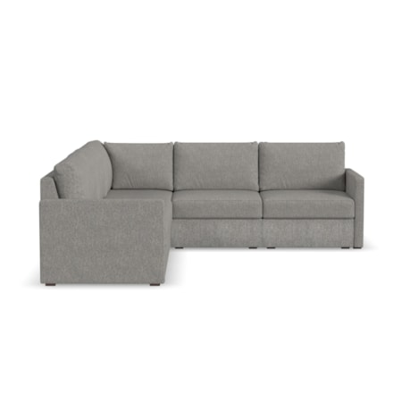 Narrow-Arm 5-Seat Sectional Sofa