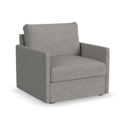 Flex Chair with Narrow Arm - Pebble