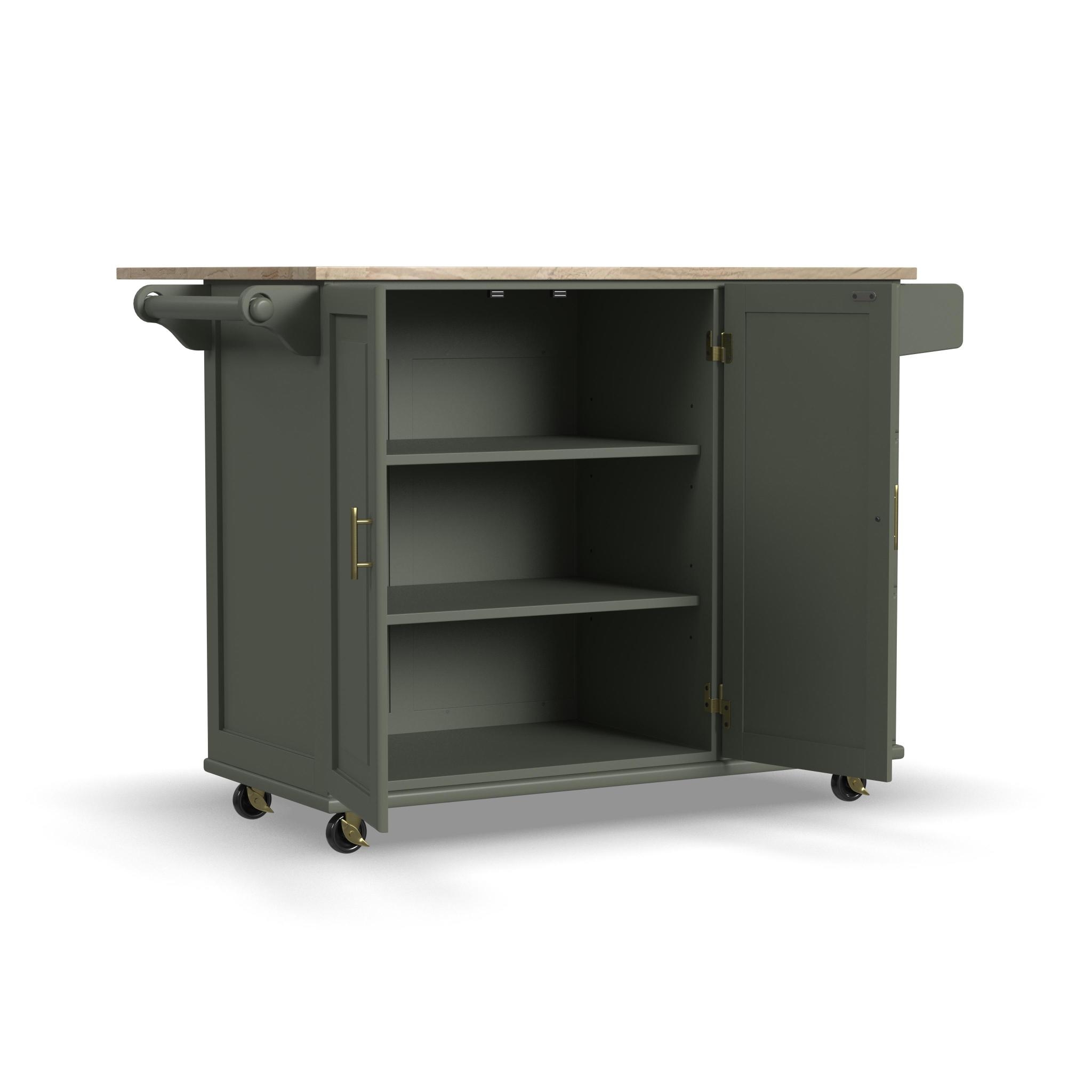 Drop Leaf Kitchen Cart