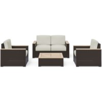 Contemporary Outdoor Seating Group with Coffee Table