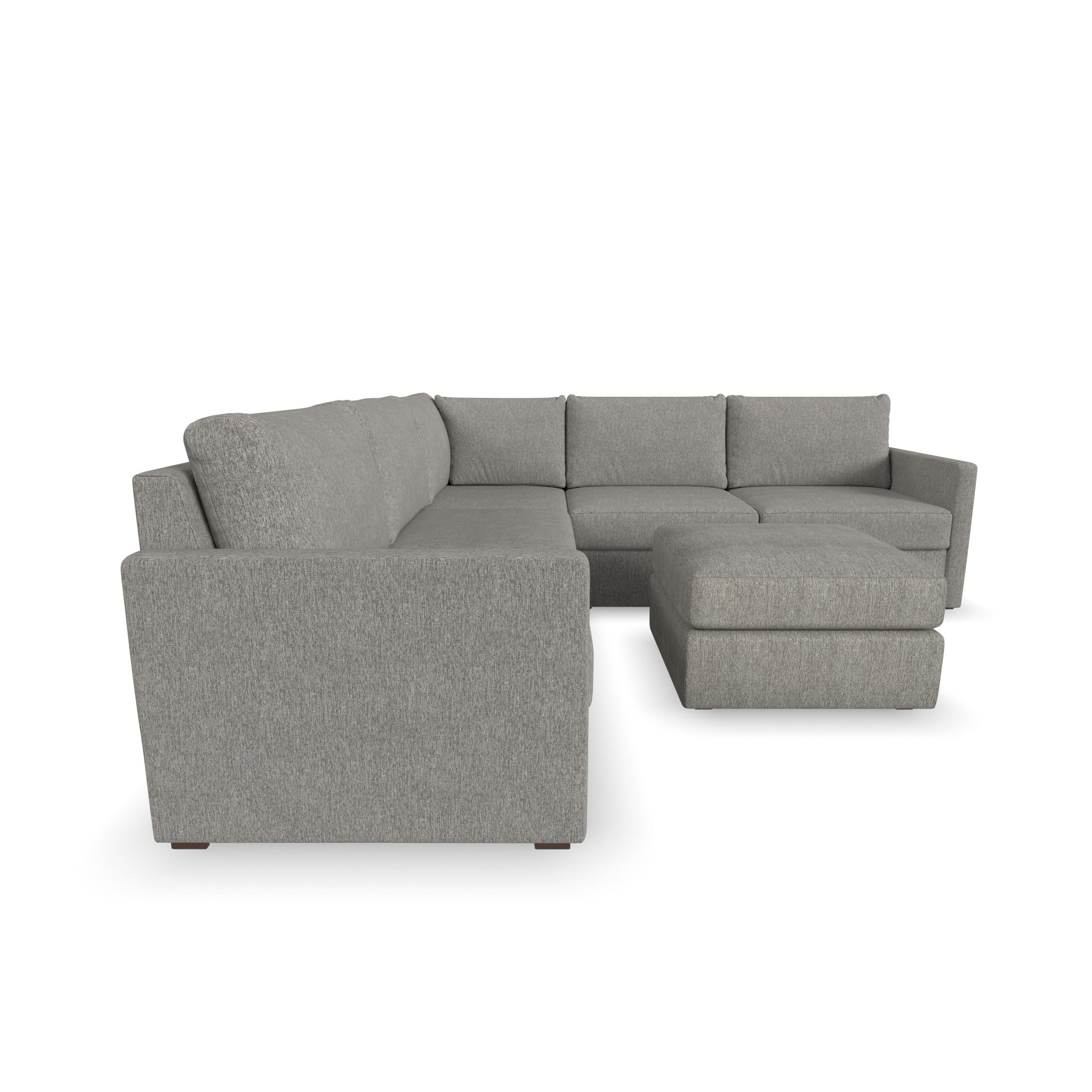 Flexsteel Flex 5-Piece Sectional Sofa with Ottoman