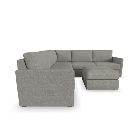 5-Piece Sectional Sofa with Ottoman