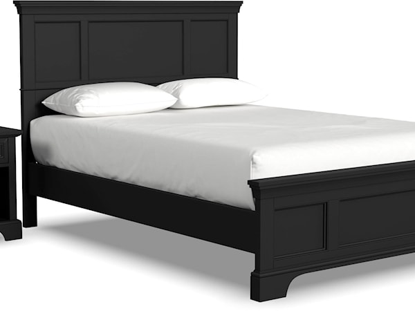 Queen Bed and Nightstand