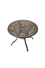 homestyles Capri Traditional 42 Inch Round Outdoor Dining Table