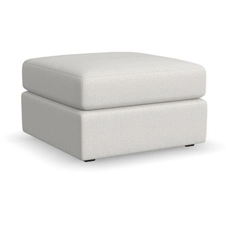 Transitional Square Accent Ottoman