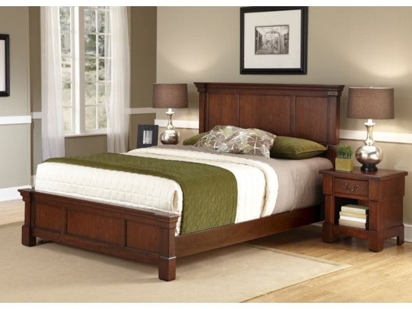 King Bed and Nightstand