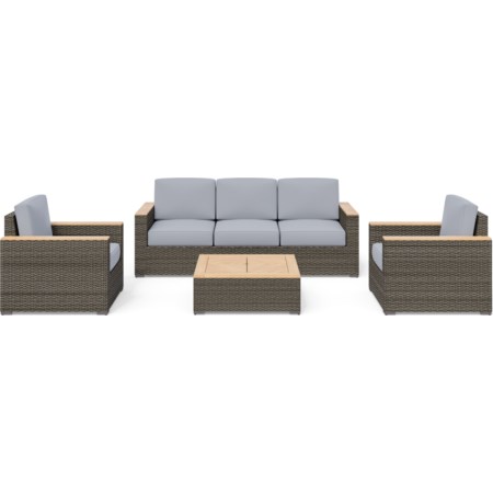 Outdoor 4-Piece Sofa Set