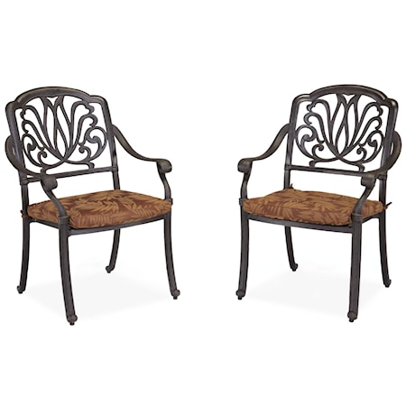 Set of 2 Outdoor Dining Chairs