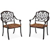 homestyles Capri Set of 2 Outdoor Dining Chairs