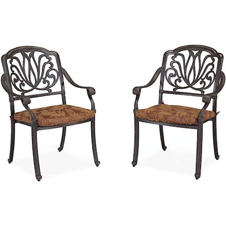 Set of 2 Outdoor Dining Chairs