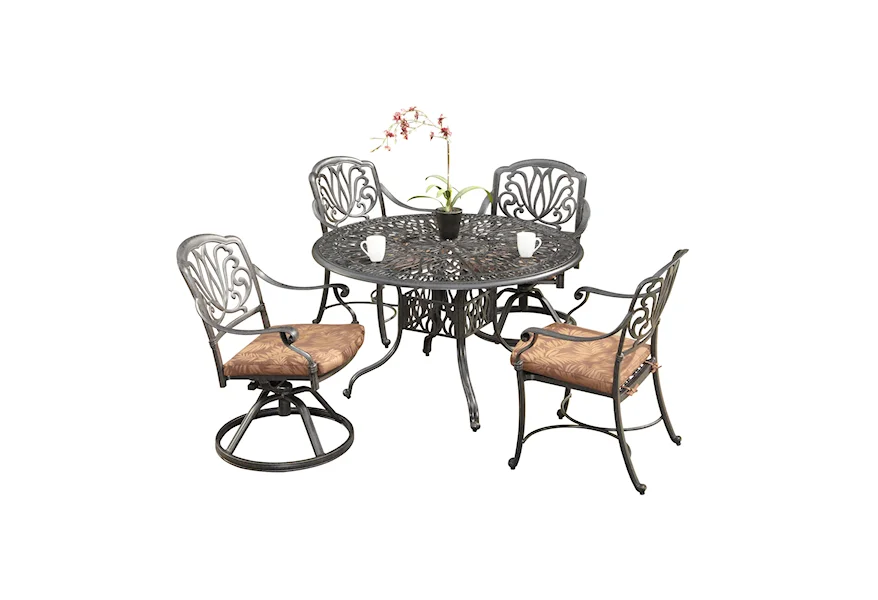 Capri 5 Piece Outdoor Dining Set by homestyles at Sam's Furniture Outlet