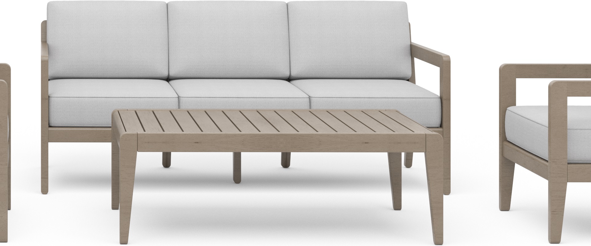 Transitional Outdoor 4-Piece Sofa Set