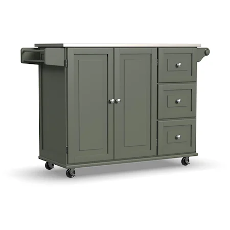 Drop Leaf Kitchen Cart