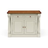 homestyles Monarch Kitchen Island with Wood Top