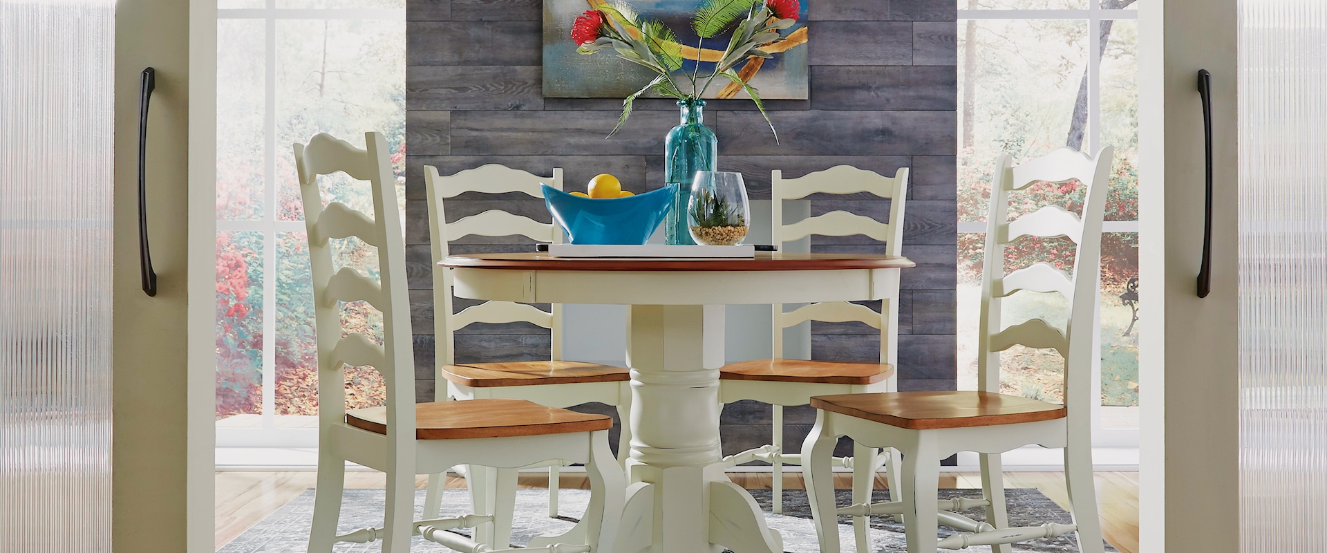 5-Piece Farmhouse Dining Set