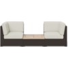 homestyles Palm Springs Outdoor Chair Pair with Coffee Table