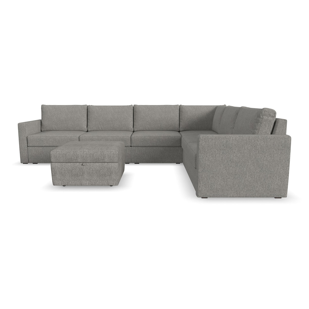 Flexsteel Flex Sectional Sofa with Storage Ottoman