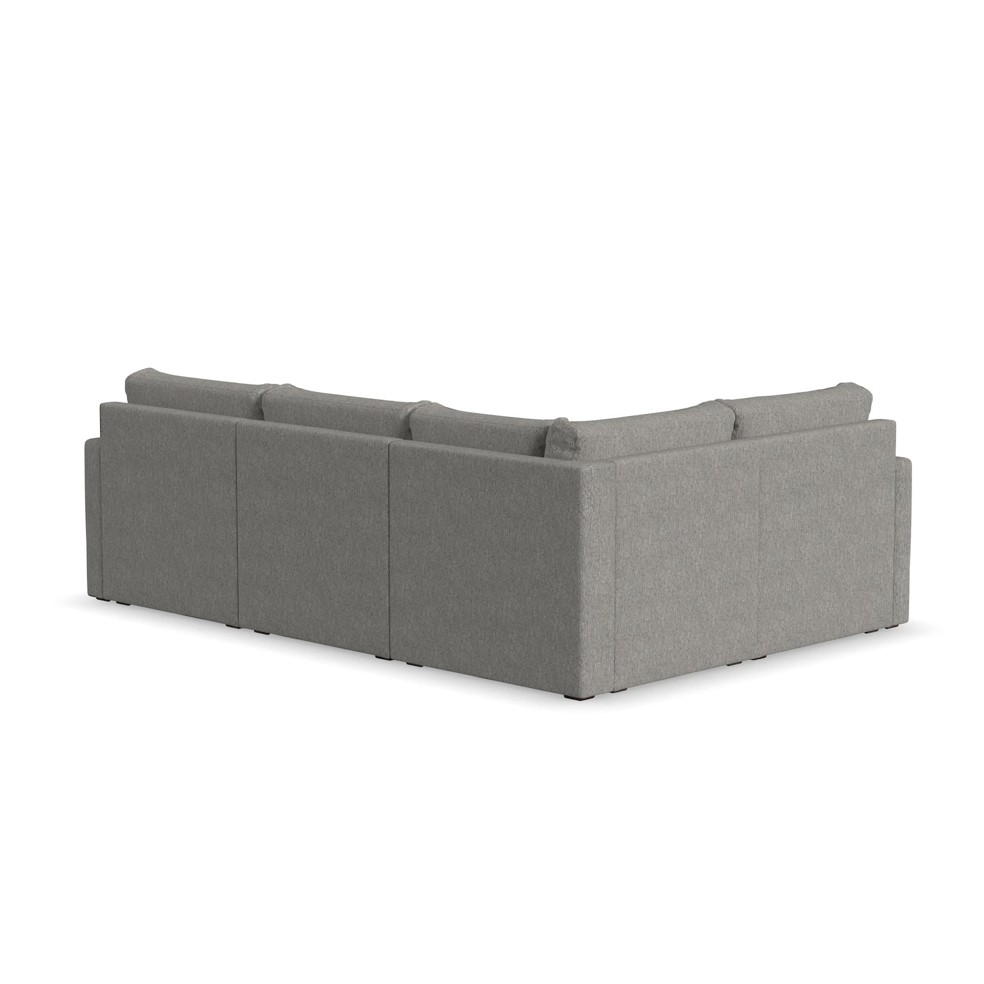 Flexsteel Flex 90224SEC31302 Transitional 4-Seat Sectional Sofa with ...