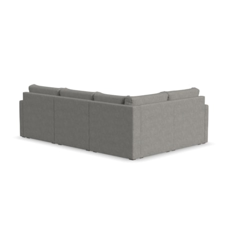 Standard-Arm 4-Seat Sectional Sofa