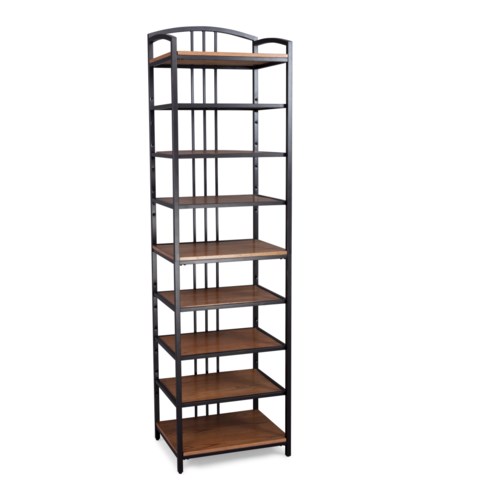 Traditional Closet Wall Shelf Unit with Metal Frame