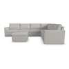 Flexsteel Flex Sectional Sofa with Storage Ottoman