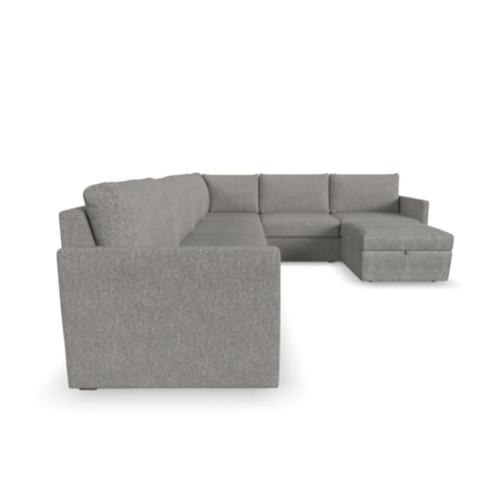 6-Piece Sectional Sofa and Storage Ottoman