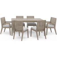 Transitional 7-Piece Outdoor Dining Set
