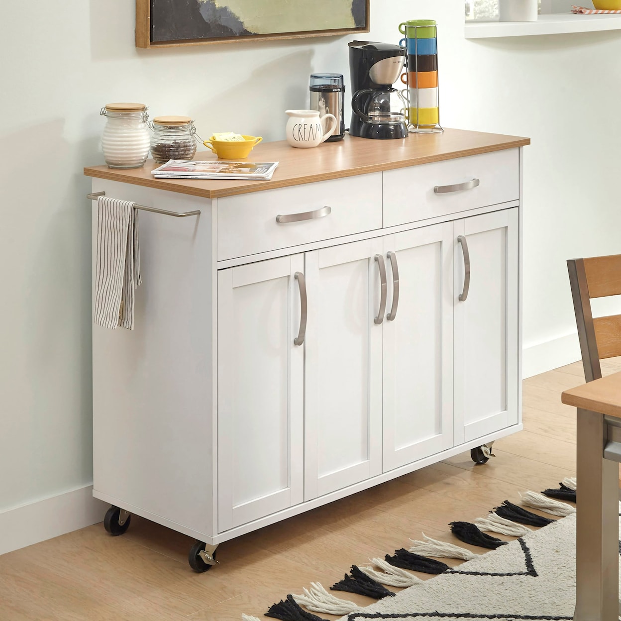 homestyles Storage Plus Kitchen Cart