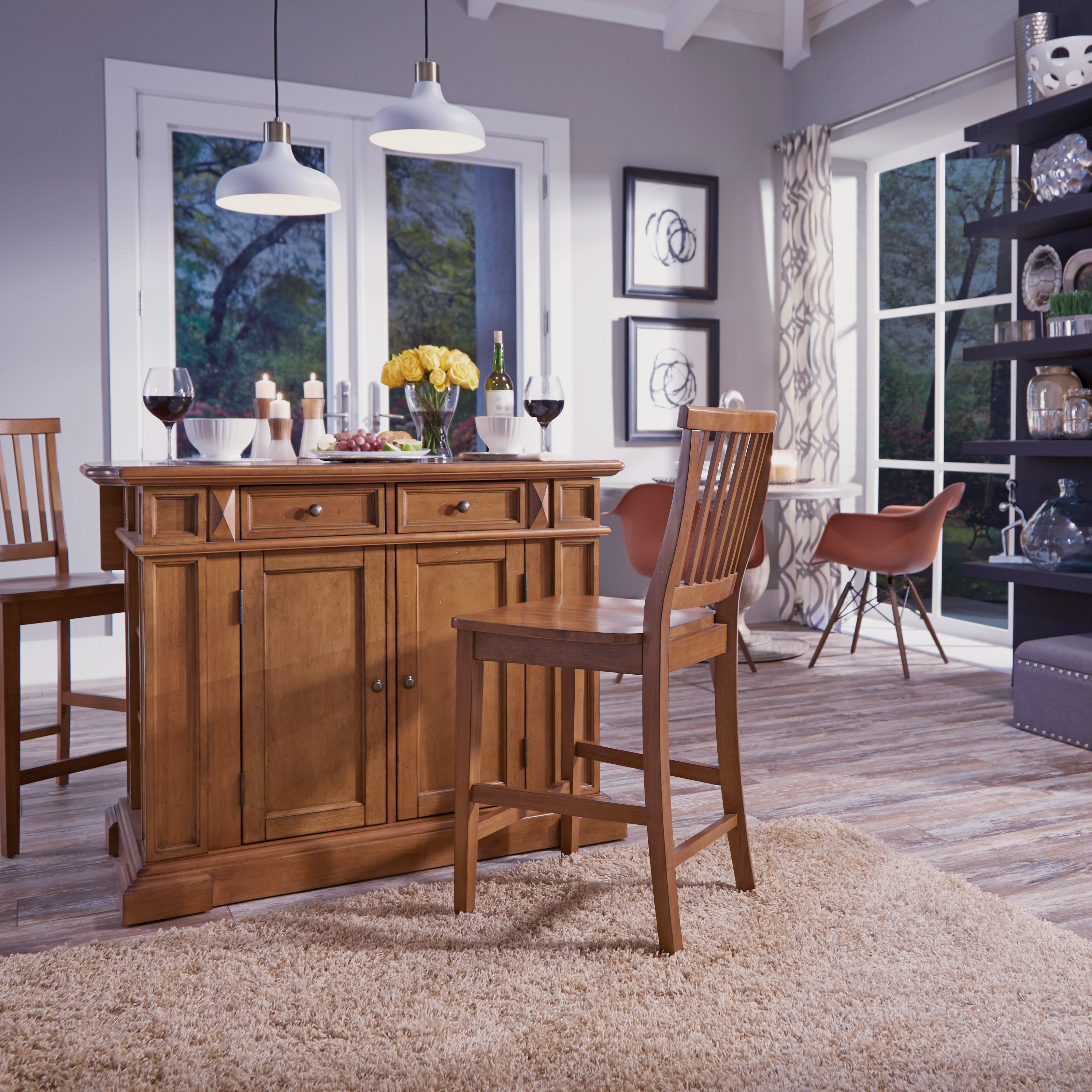 homestyles Montauk Kitchen Island Set