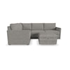 Flexsteel Flex 4-Piece Sectional and Storage Ottoman