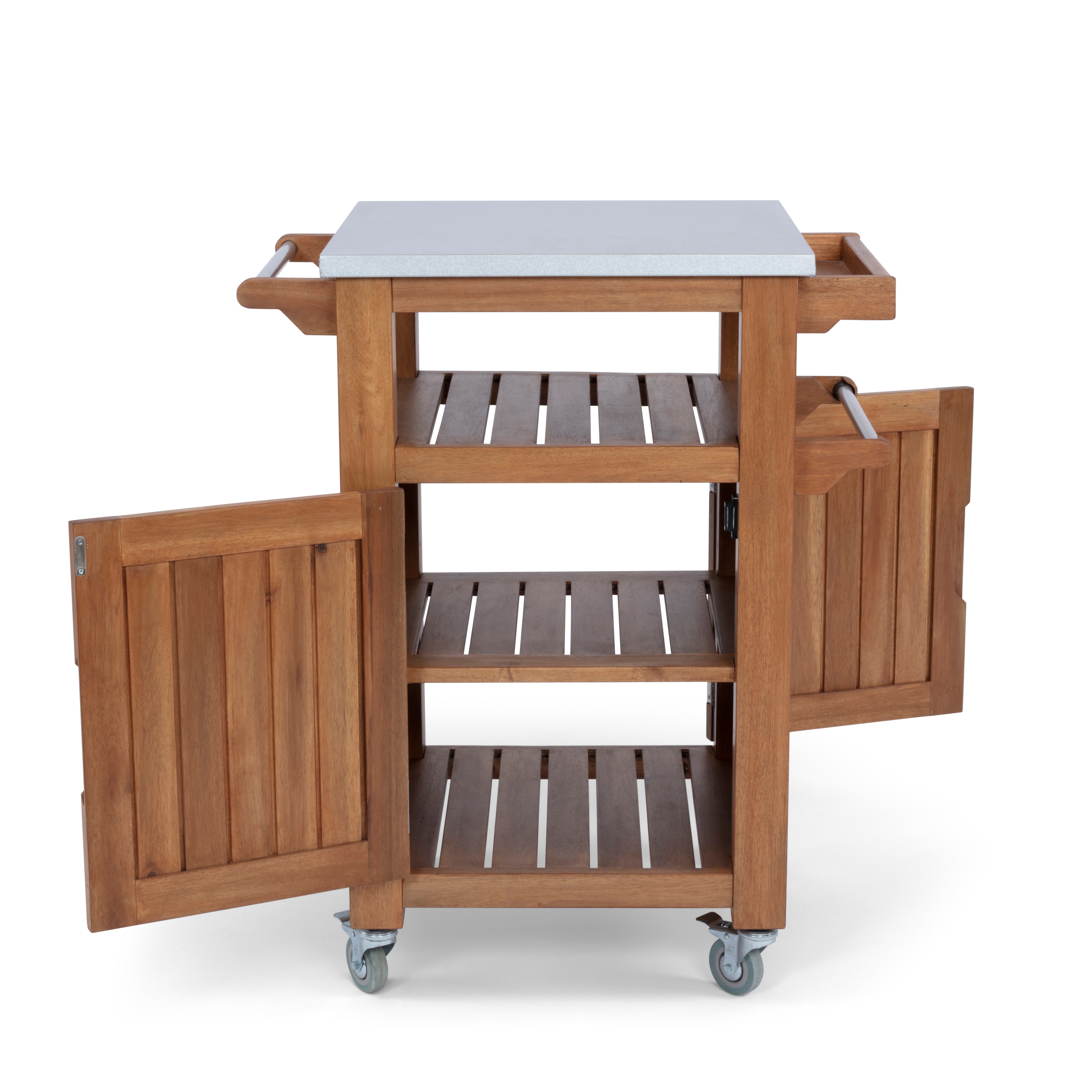 homestyles Maho 566397 Traditional Outdoor Rolling Kitchen Cart with