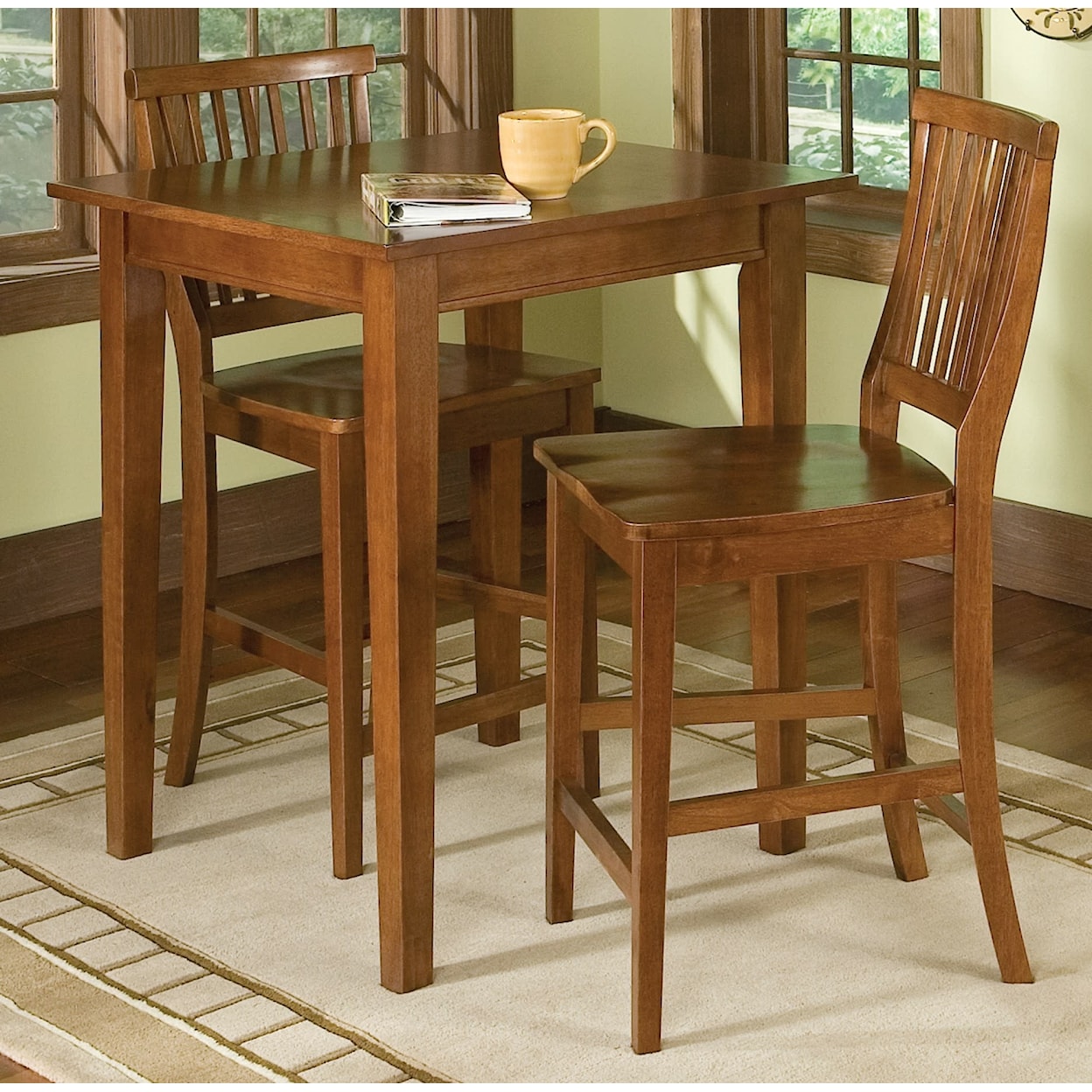 homestyles Arts and Crafts Counter Height Bistro Table