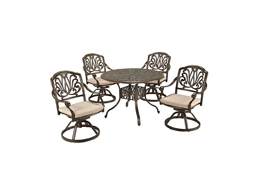 Capri 5 Piece Outdoor Dining Set by homestyles at Fine Home Furnishings