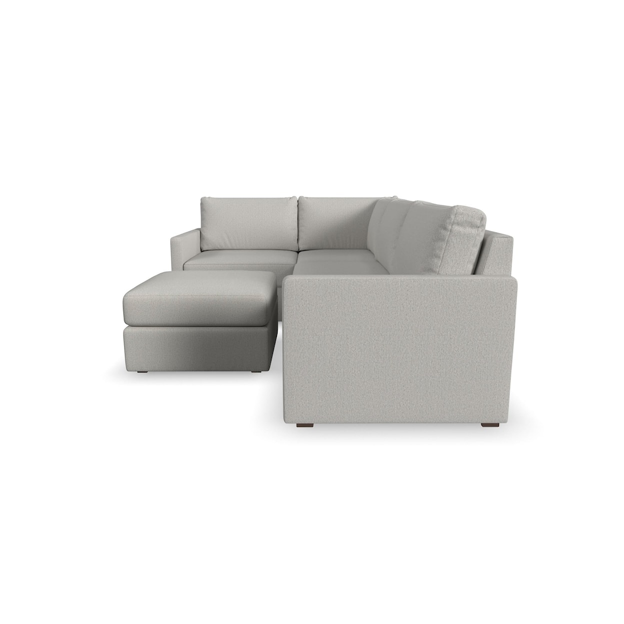 Flexsteel Flex 4-Piece Sectional with Ottoman