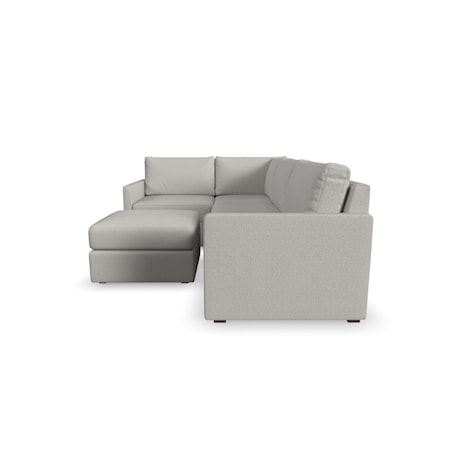 4-Piece Sectional Sofa with Ottoman