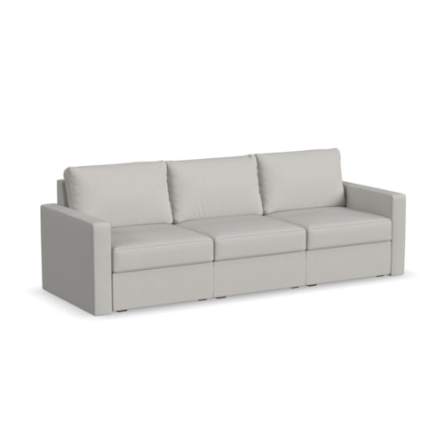 Flex Sofa with Standard Arm - Frost