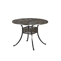 Traditional Outdoor Dining Table with Umbrella Hole