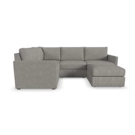 4-Piece Sectional Sofa with Ottoman