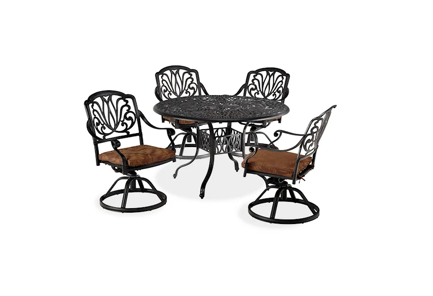 Capri 5 Piece Outdoor Dining Set by homestyles at Sam Levitz Furniture