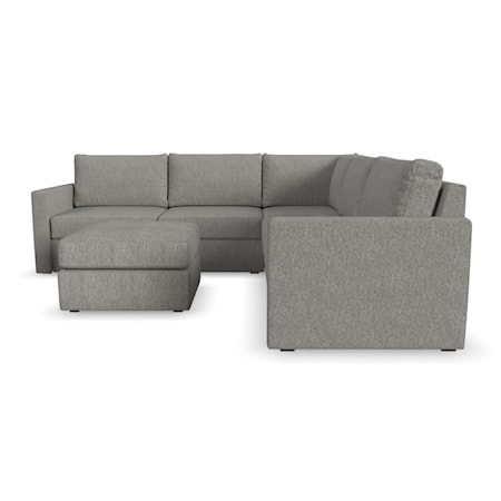 5-Seat Sectional Sofa and Ottoman