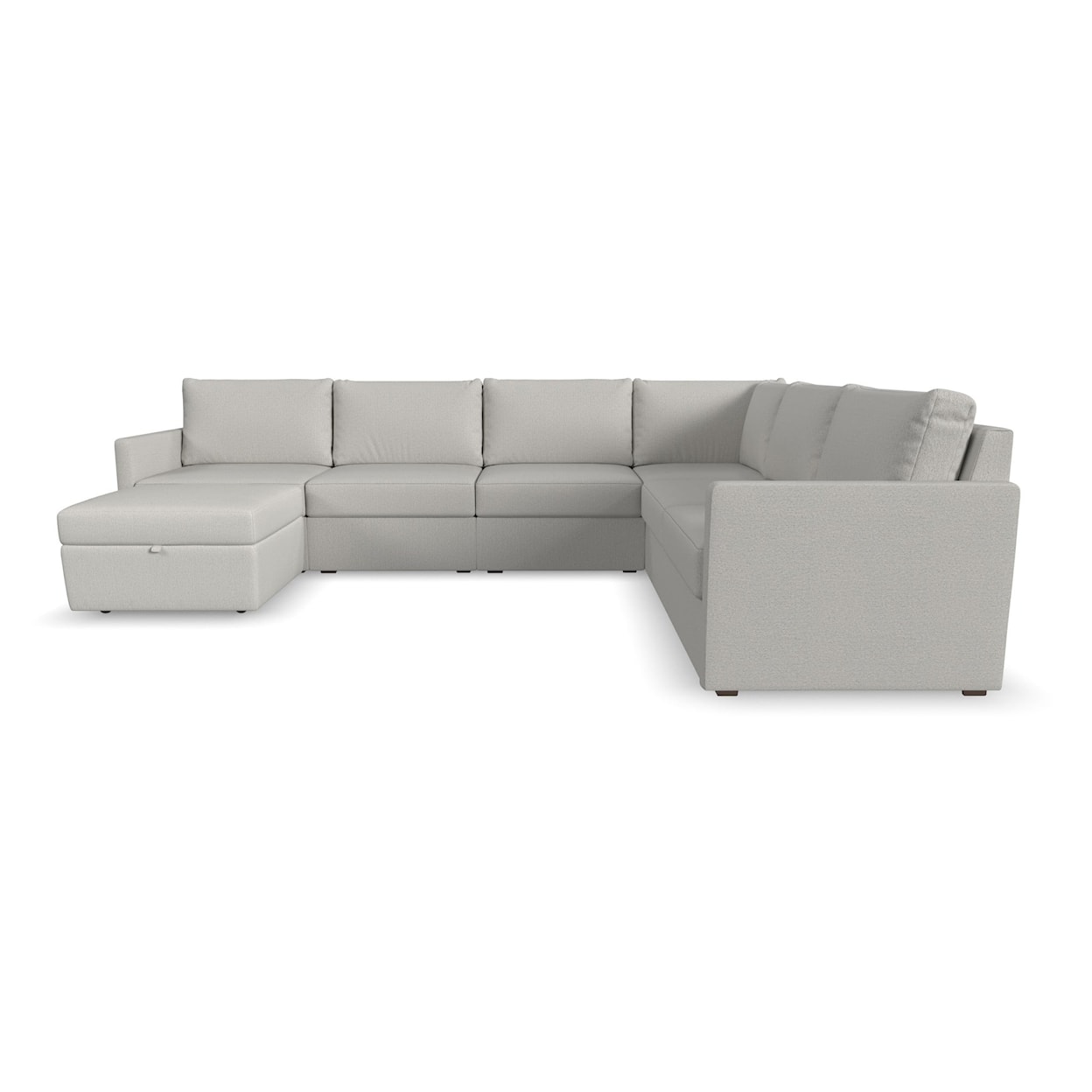 Flexsteel Flex 6-Piece Sectional with Storage Ottoman