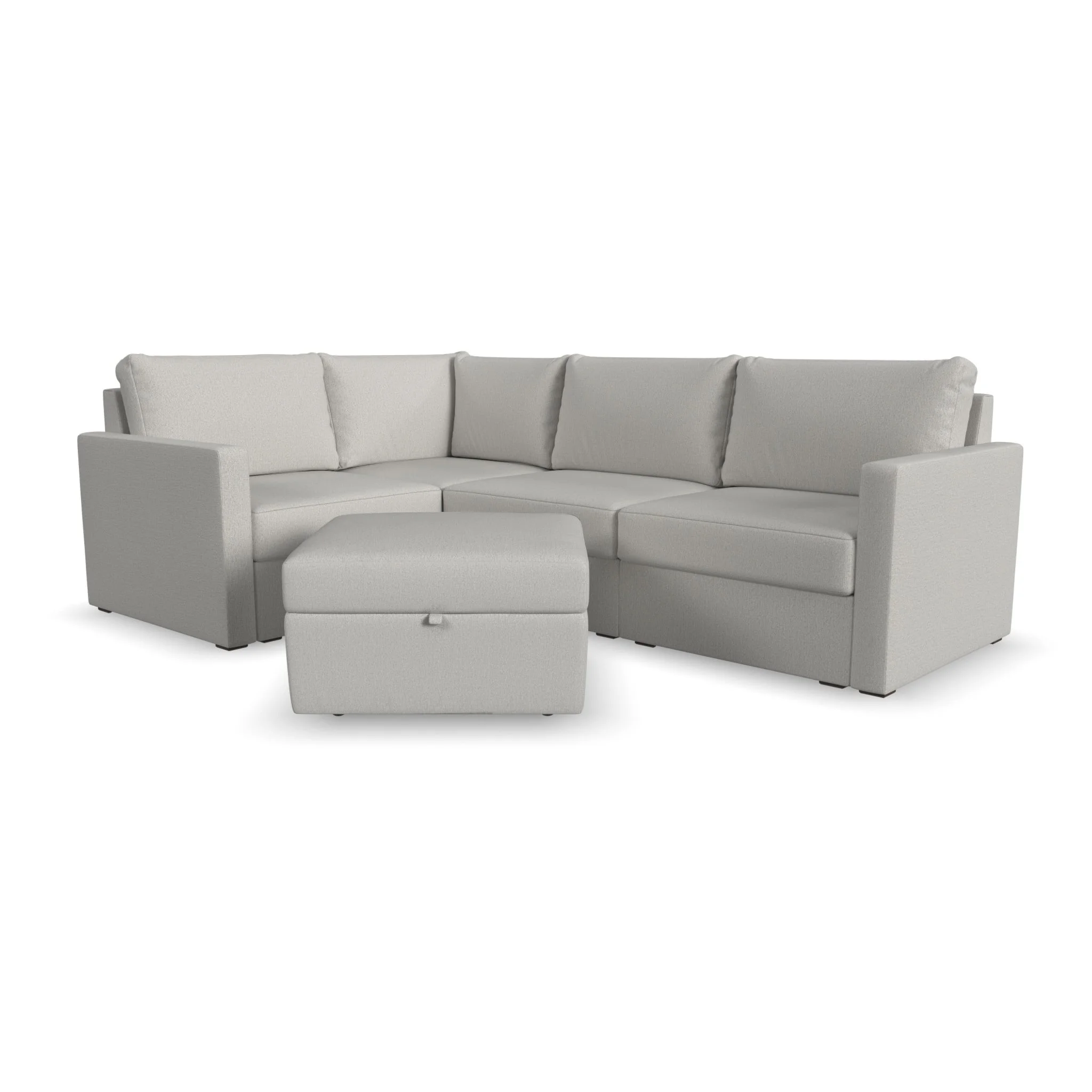 Flexsteel Flex 90224secs31301 Transitional 4 Seat Sectional Sofa With