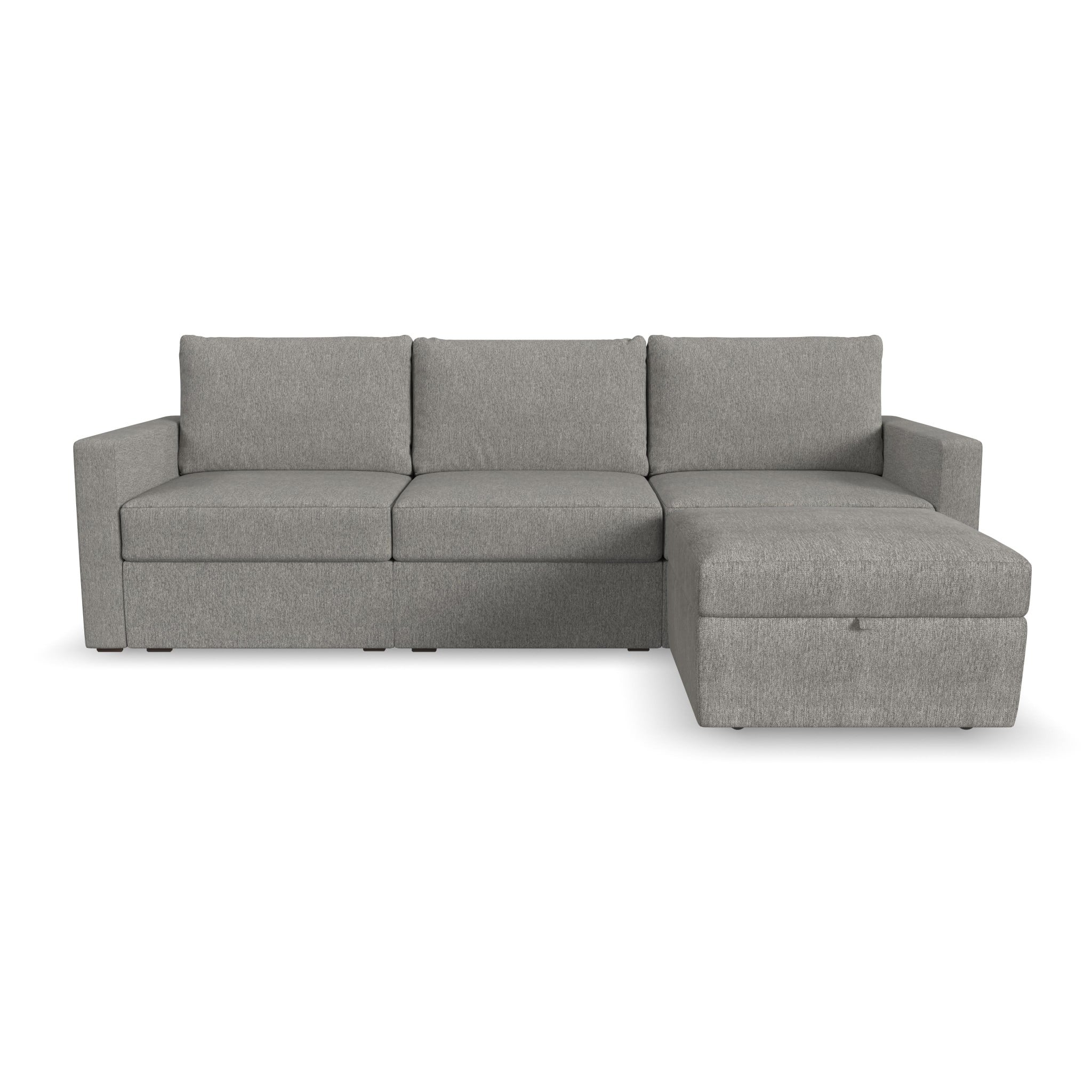 Flexsteel Flex Standard-Arm Sofa with Storage Ottoman