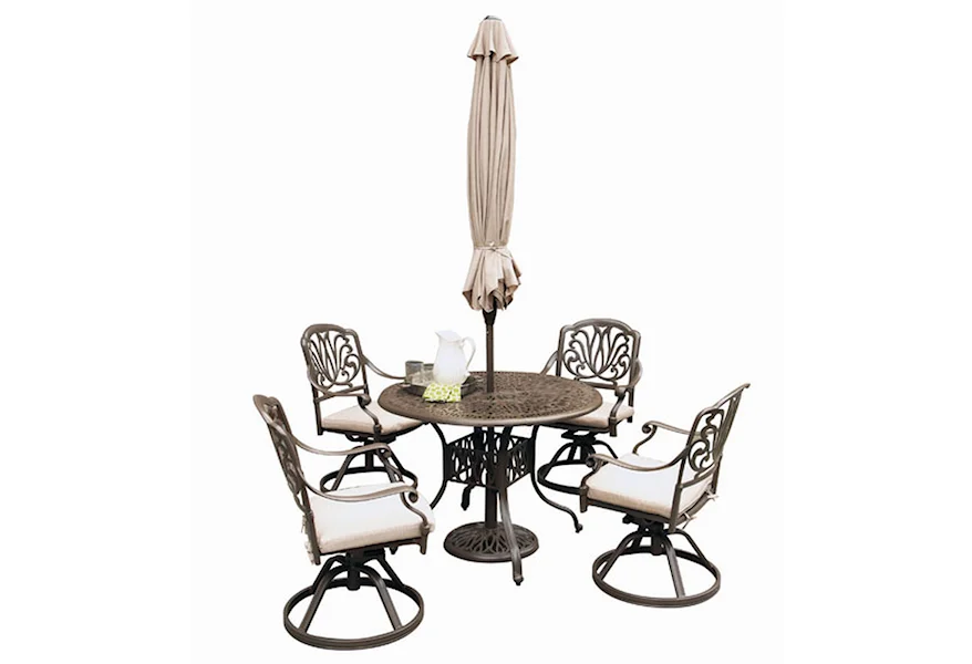Capri 6 Piece Outdoor Dining Set by homestyles at Furniture and More