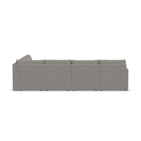 Narrow-Arm 6-Seat Sectional Sofa