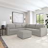 Flexsteel Flex Sectional Sofa with Storage Ottoman