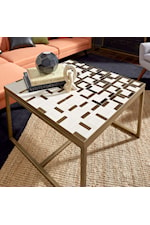homestyles Geometric Ii Contemporary Mosaic Tile End Table